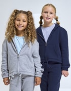 Kinder Hooded Tri Dri Recycled Cropped Oversize Full Zip